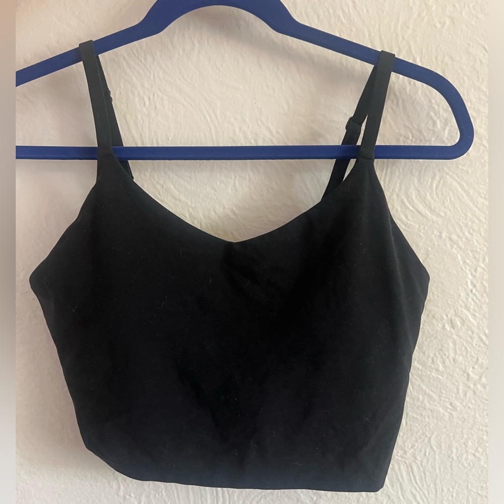 Athleta Black Longline Sports Bra
